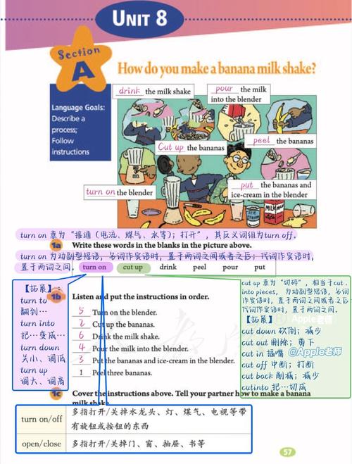 七年级上册英语第八单元学什么?