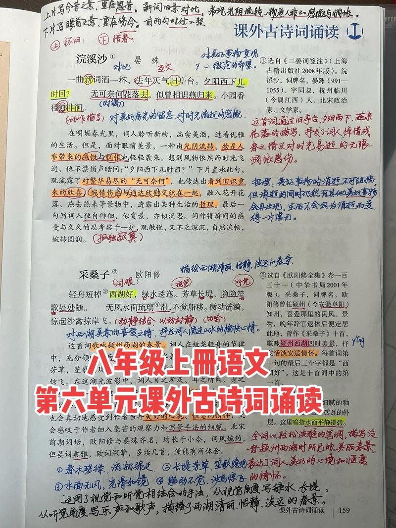 八上语文六单元古诗有何重点与考点？
