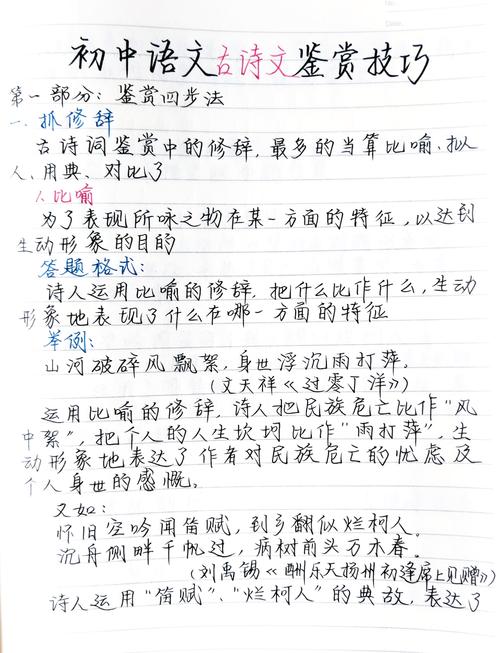 中考语文古诗词鉴赏技巧有哪些实用方法？