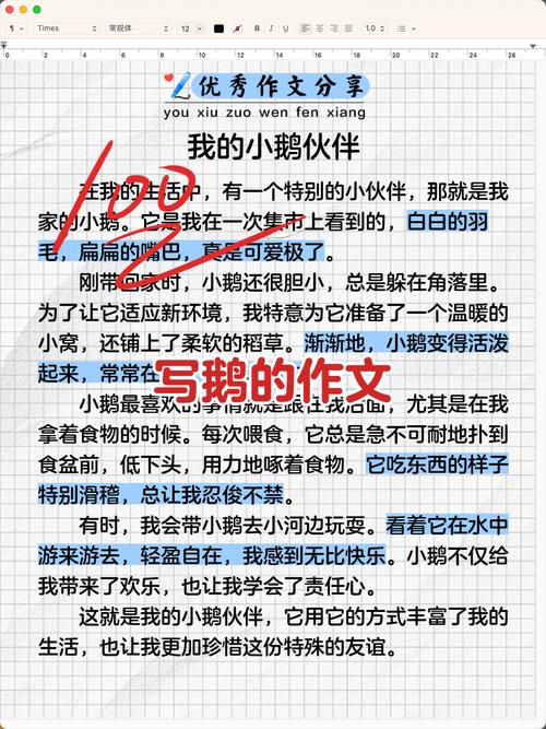 古诗鹅作文如何写好400字？