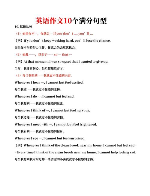 初中英语作文经典句子有哪些实用句型？