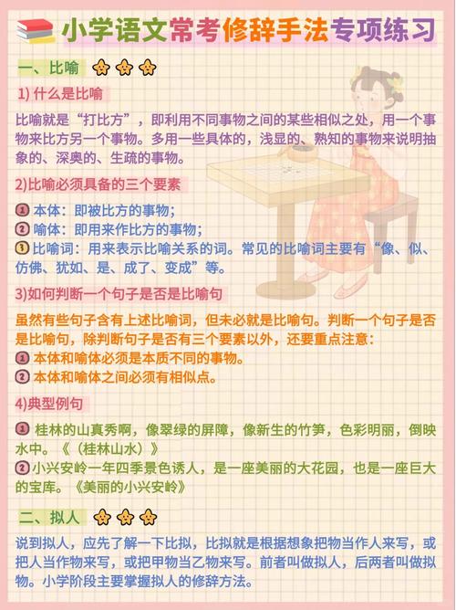 小学语文作文修辞手法有哪些？