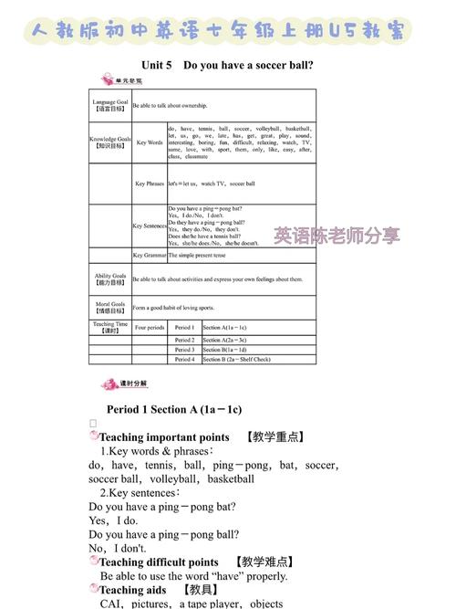 七年级英语第五单元教案如何设计更高效？