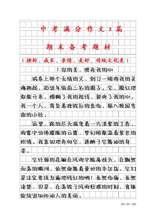 中考期末作文冲刺，如何高效提分？