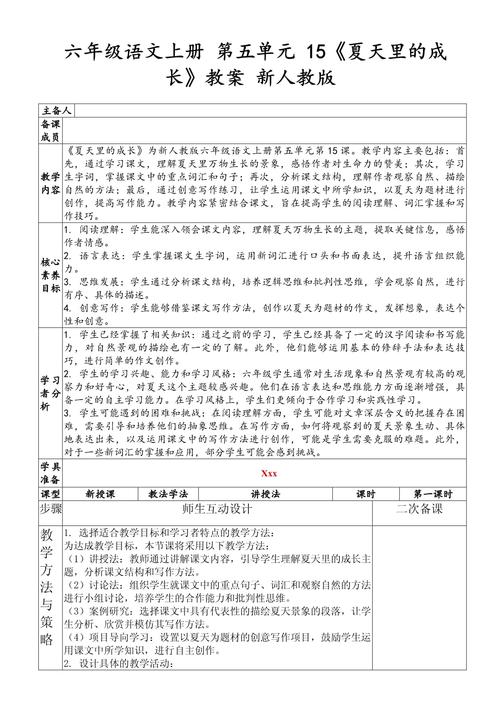 六年级语文复习教学设计如何高效落实？