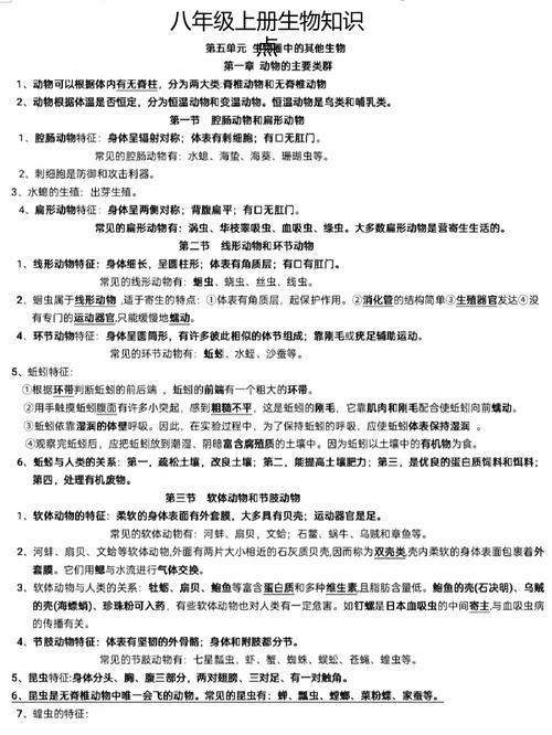 八上生物复习，重点难点如何高效突破？