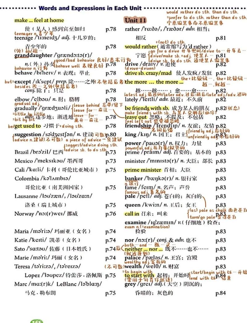 九年级11单元英语翻译有何重点难点？