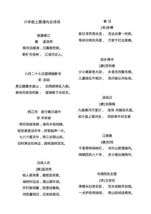 六年级必背50首古诗词，为何这些是必背？