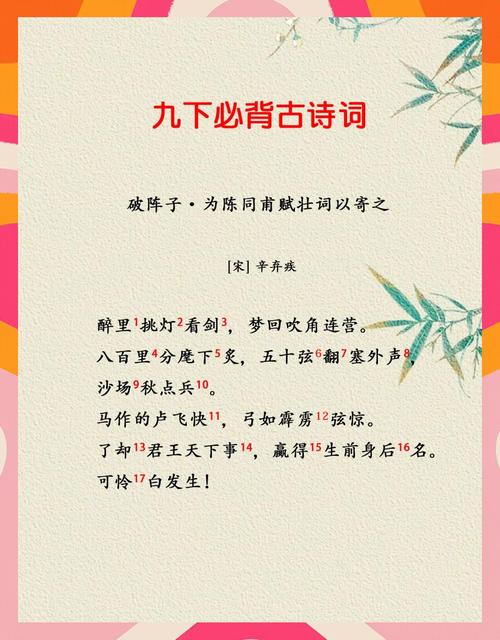 九年级下册语文课外古诗有哪些？