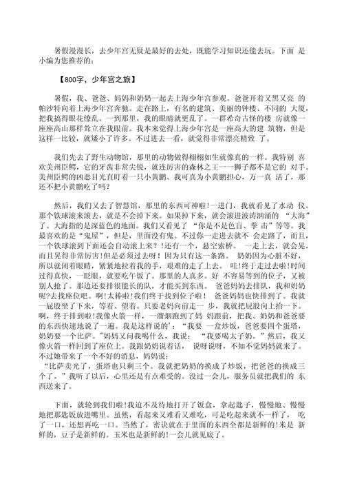 暑假作文800字，如何写出新意与真情实感？