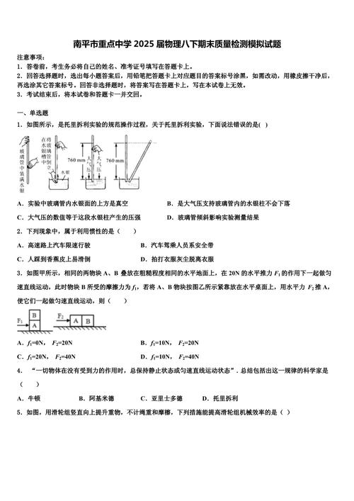 2025八年级物理试卷