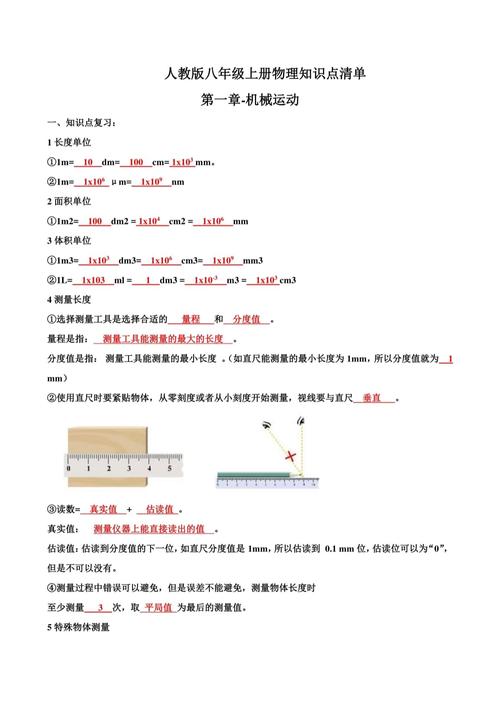 2025八年级物理上册有哪些重点难点？