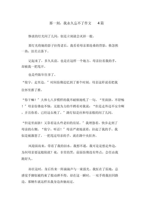 那一刻却永恒作文素材