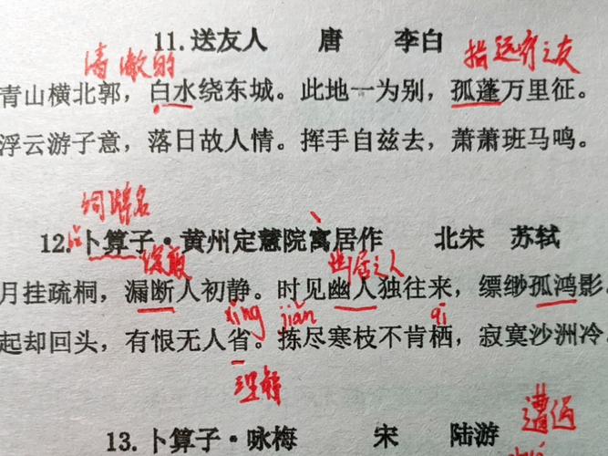 八年级下课外古诗诵读有哪些重点？