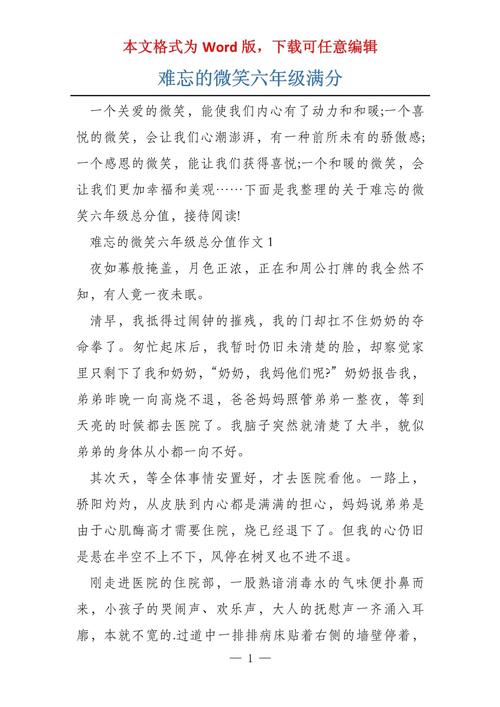 回忆是含泪的微笑作文