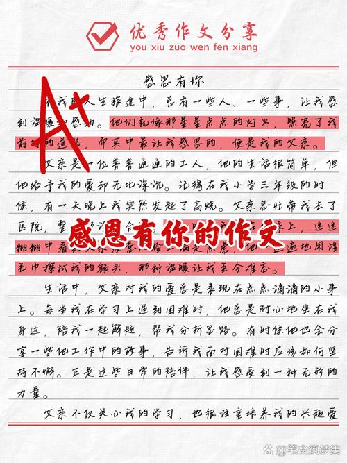 以感谢有你为题的作文