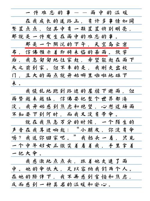 初三作文难忘的一件事