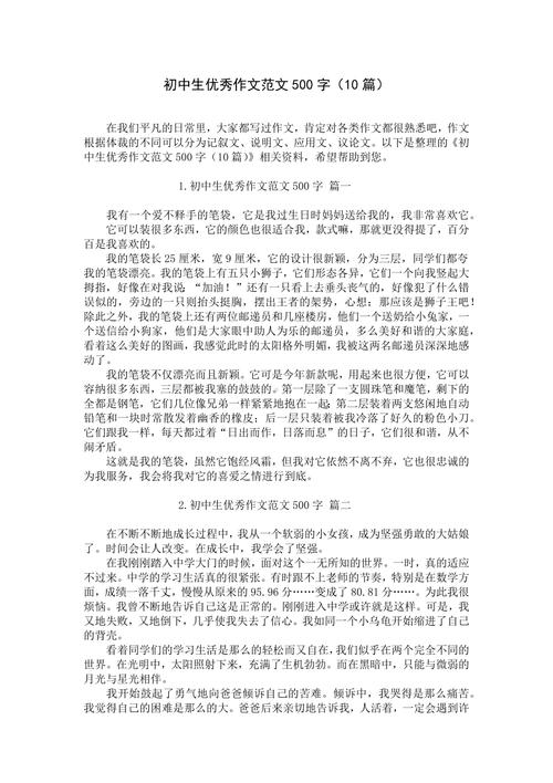 作文网 初中500字