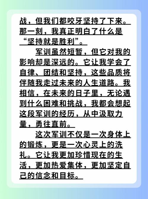 高中军训作文500字