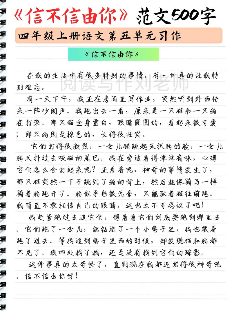 作文我相信你一定来临