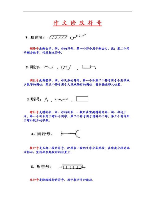 小学语文作文修改符号有哪些？