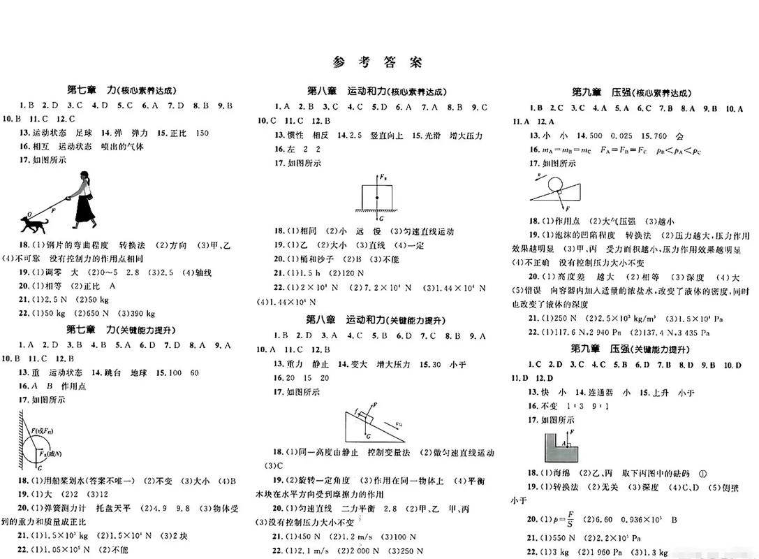 八年级物理人教版练习册重点难点解析？