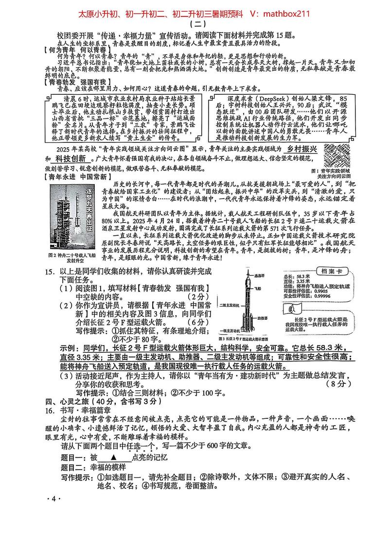 2025山西中考作文