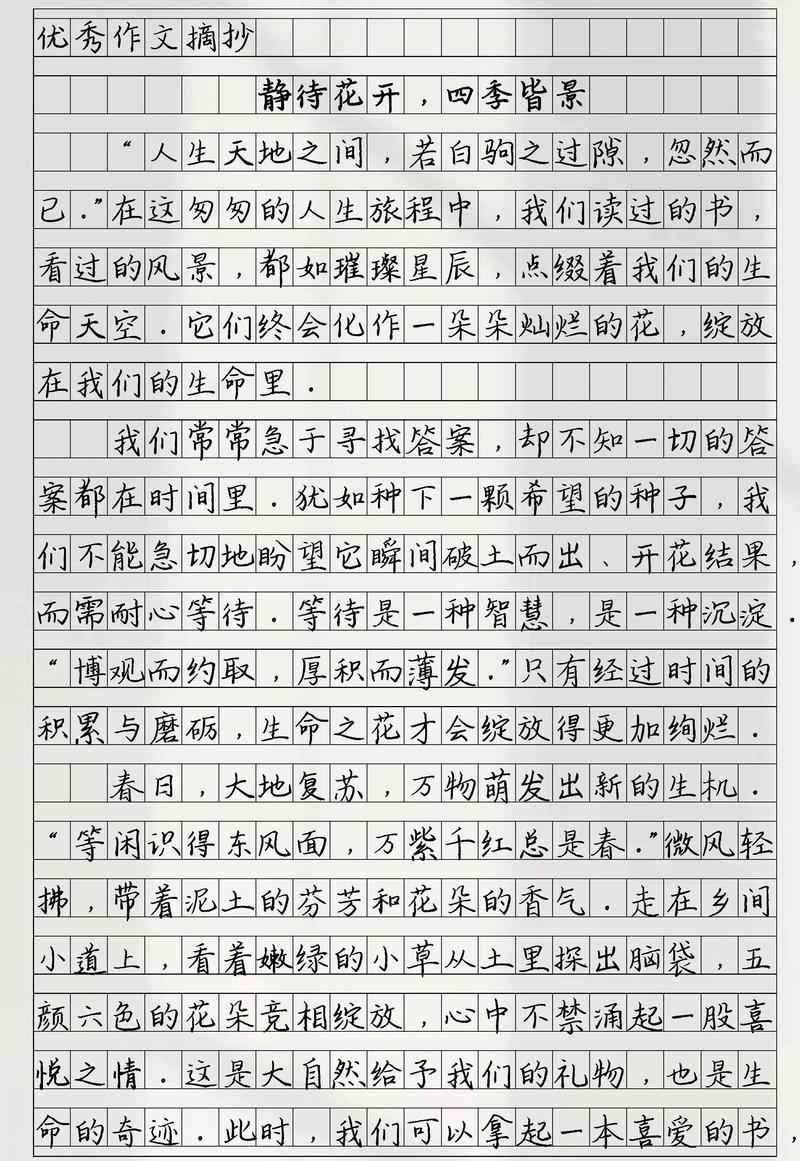 初一满分作文600字