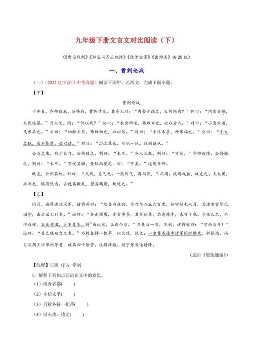 九下古诗文赏析选择题怎么解？