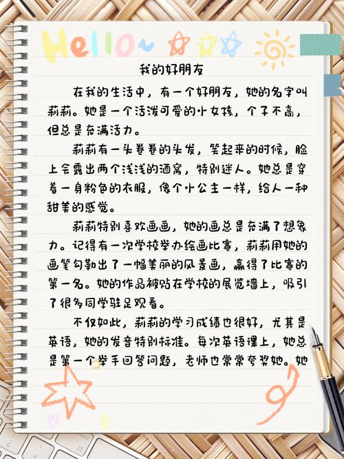 我的好朋友作文六年级