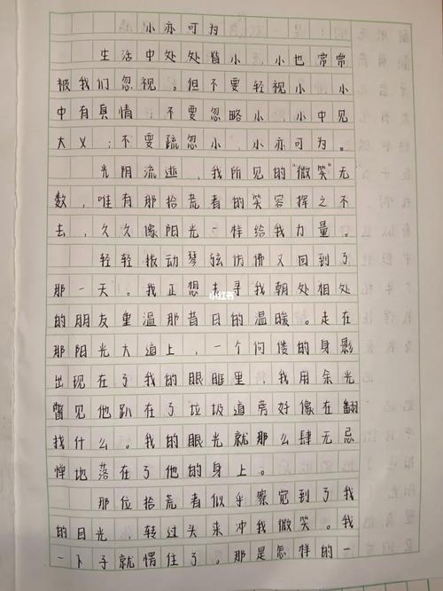 小亦可为作文600字，小处如何铸就大作为？