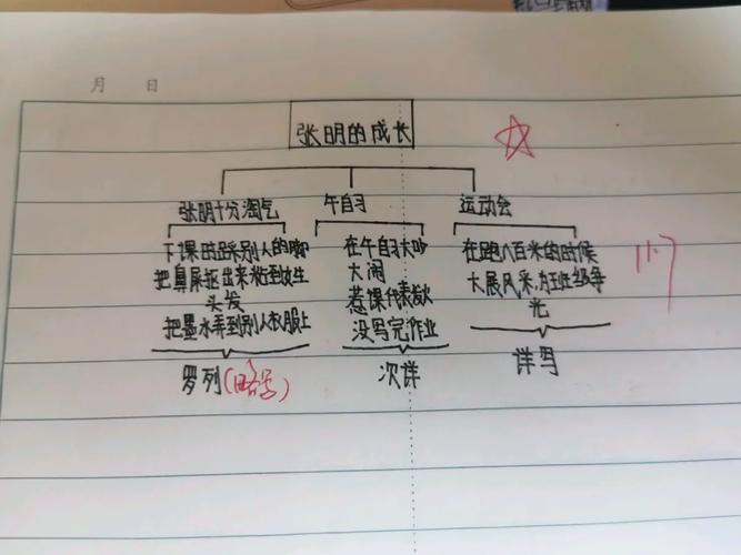 作文提纲(记叙文)