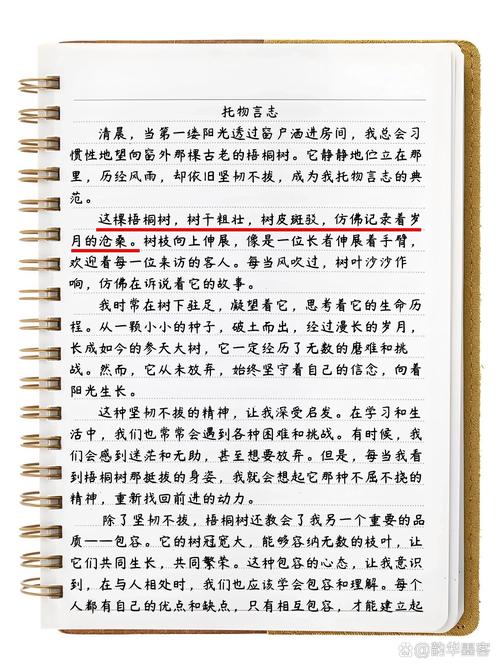 托物言志的作文初二