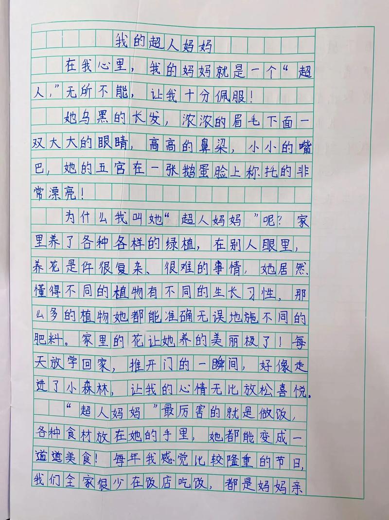 一个我什么的人作文