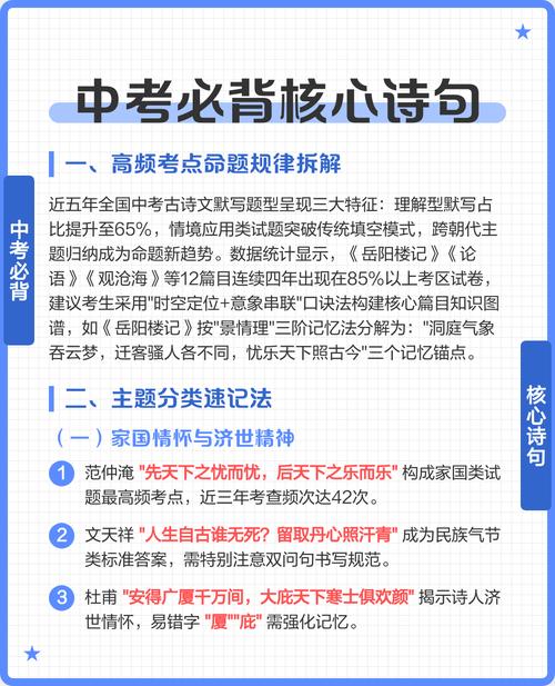 中考古诗背诵为何如此重要？