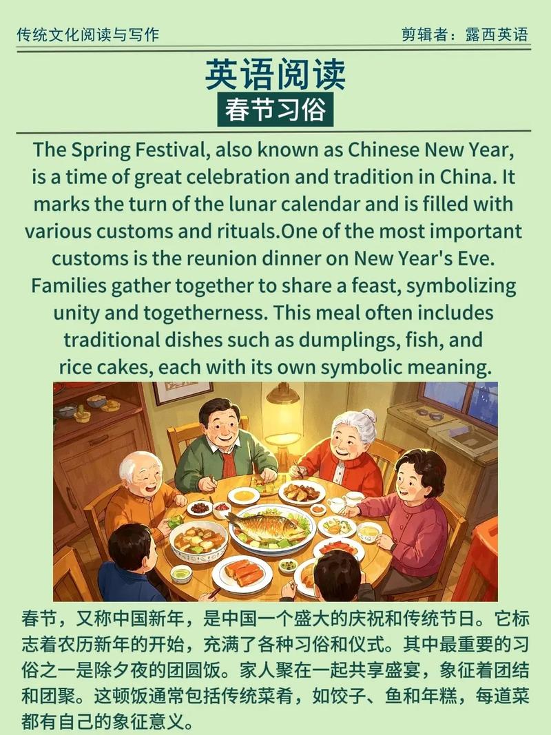 春节的习俗英语作文
