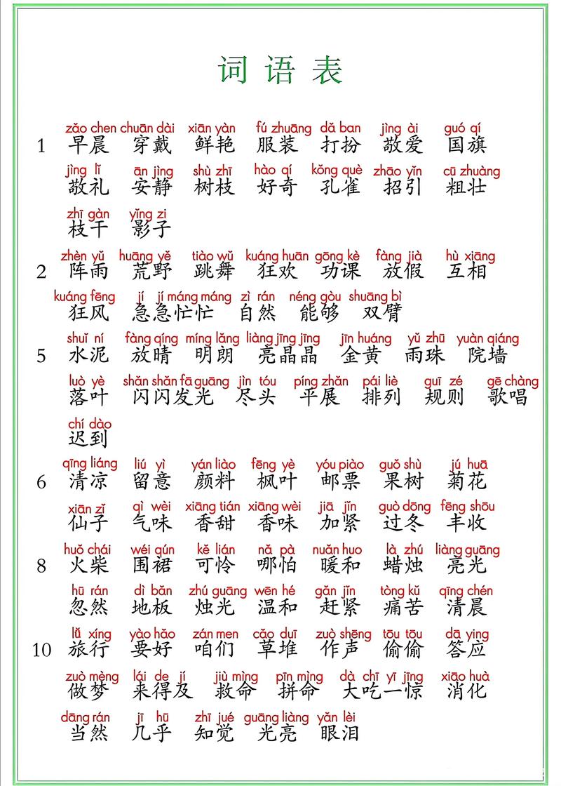 三年级上词语怎么学？