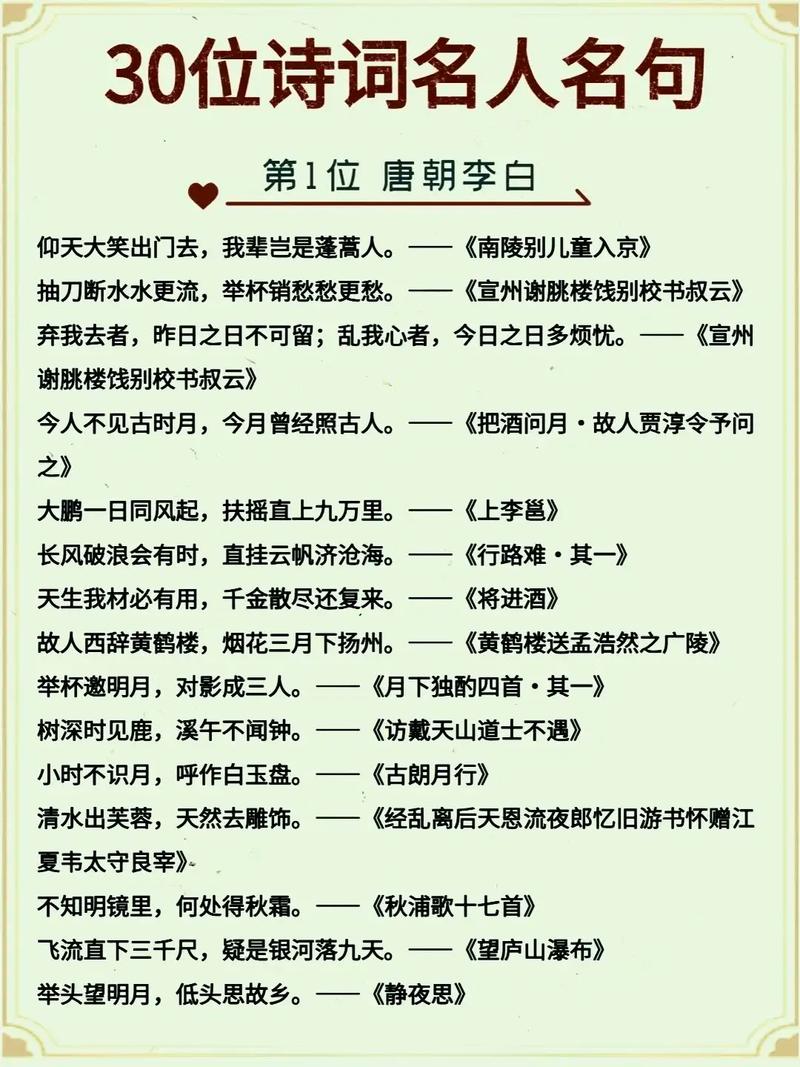 可以写作文的古诗名句