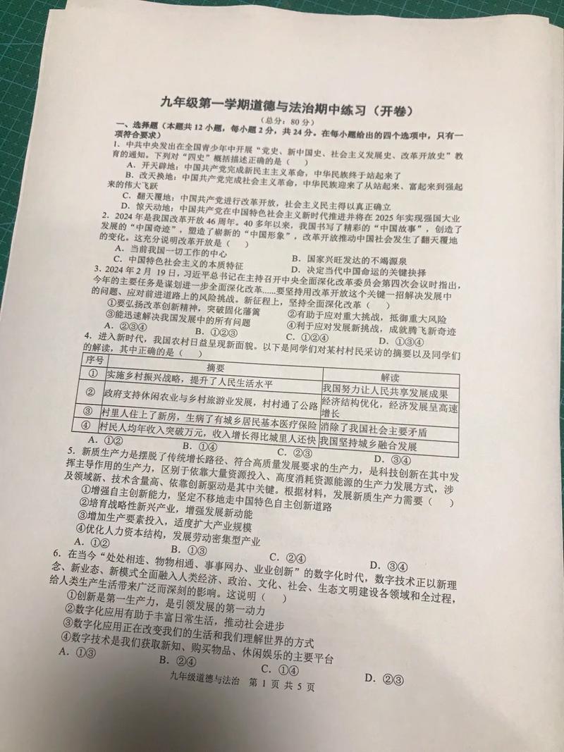 九年级思品复习题重点难点有哪些？