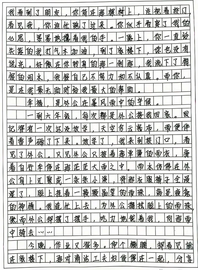 以记叙文为主的作文