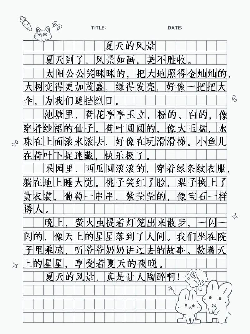 2025夏天作文，藏着什么未说的心事？