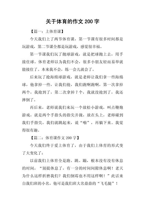 体育中考感受的作文