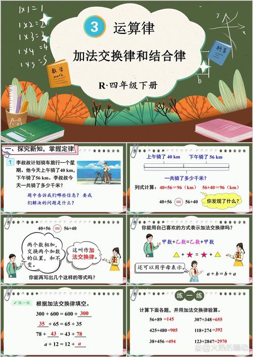 四年级数学加法结合律如何巧记应用?