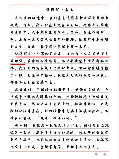 作文感谢-的欣赏