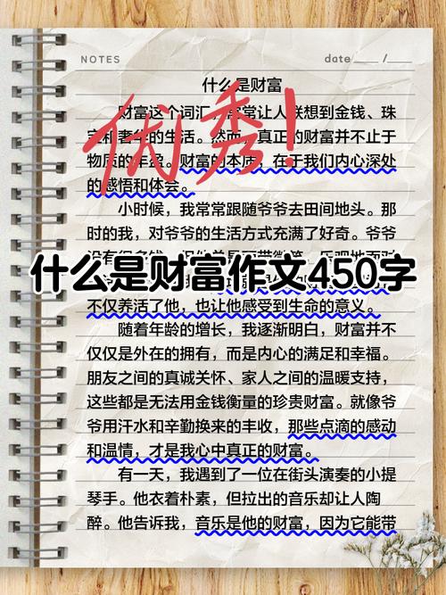 关于财富的作文题目