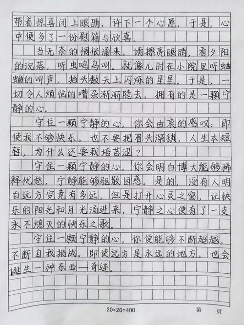 心在更远处满分作文