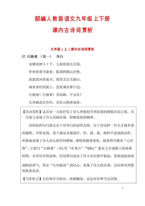 初中课内外古诗词赏析有何差异?