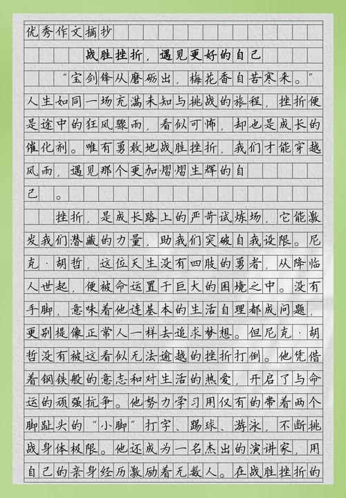 初三挫折作文，如何化绊脚石为垫脚石？