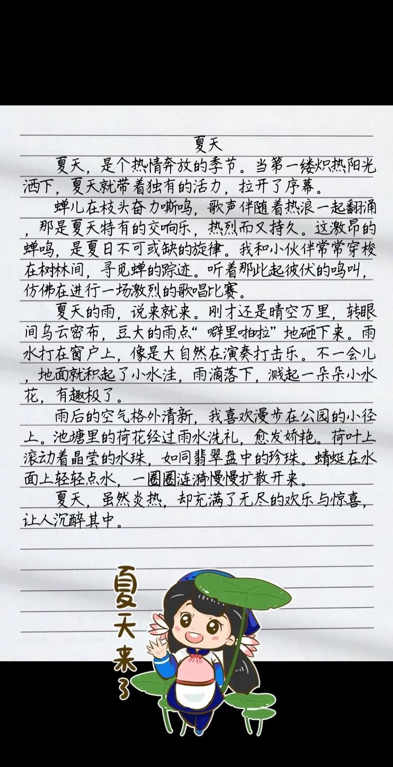 作文如何生动描绘夏天？