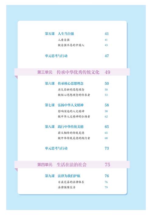 七年级政治人教版目录包含哪些核心知识点？